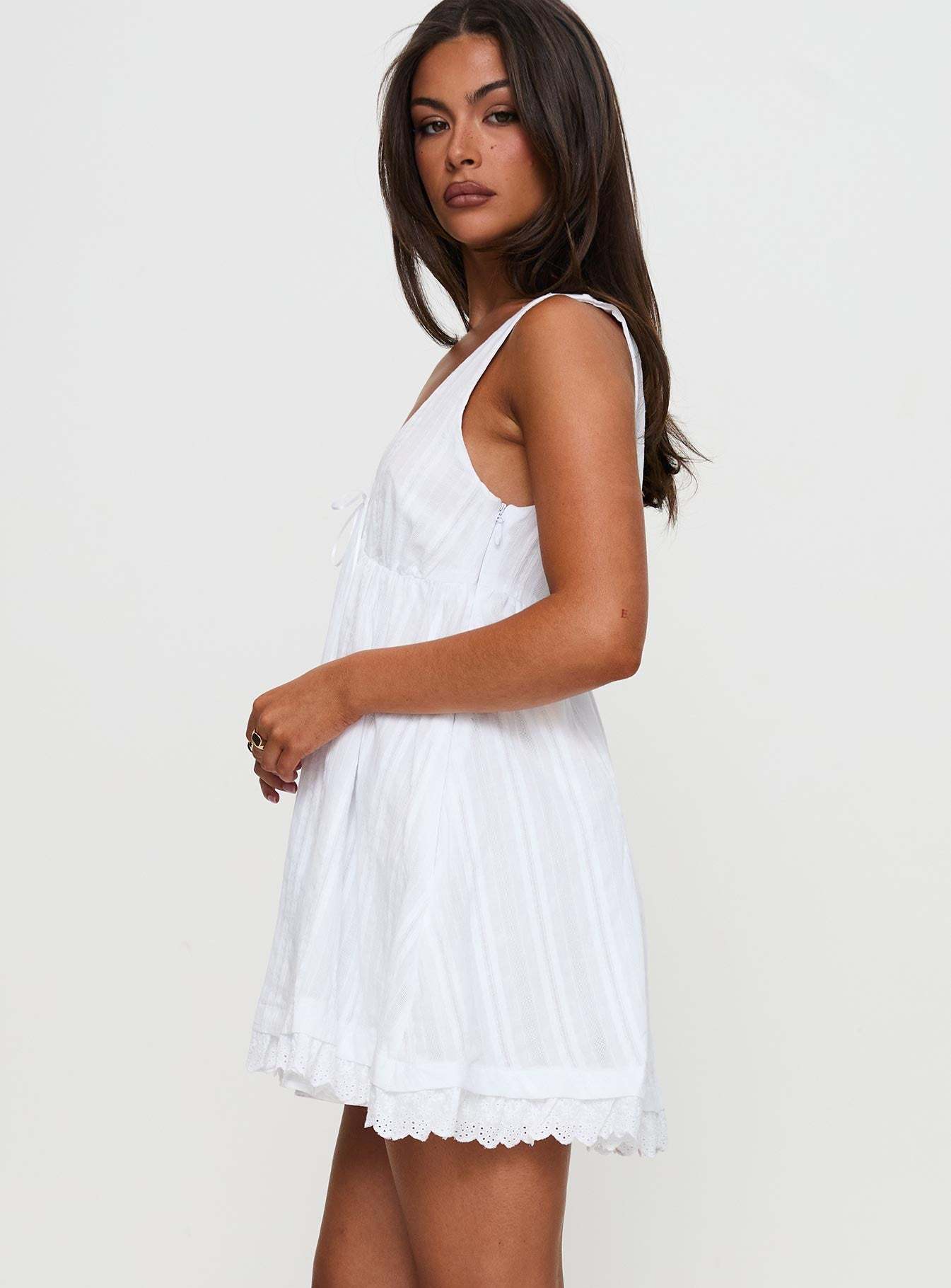 Nelty Mini Dress White