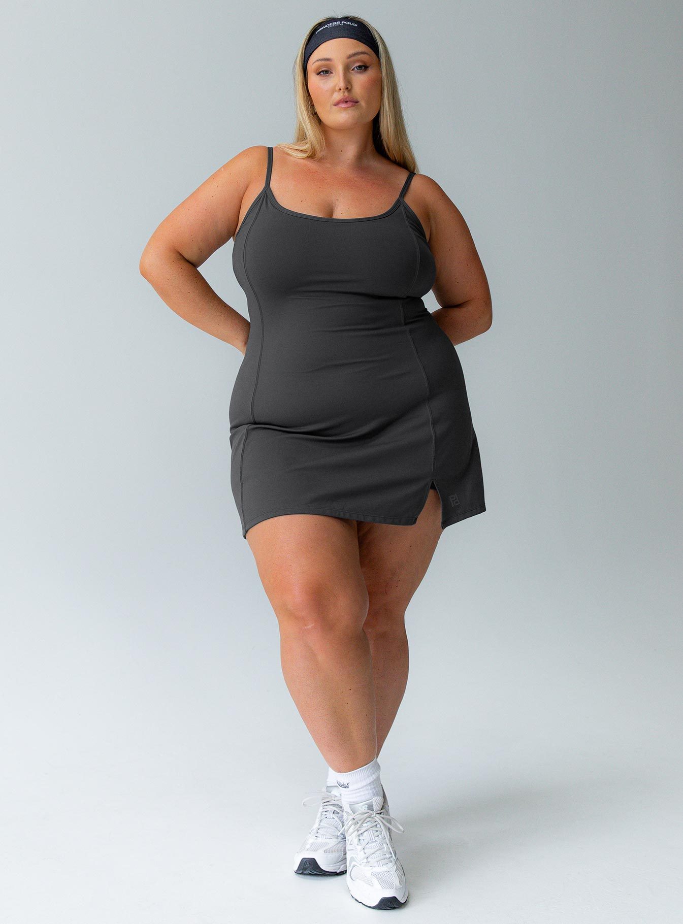 Ambition Activewear Romper Grey Curve