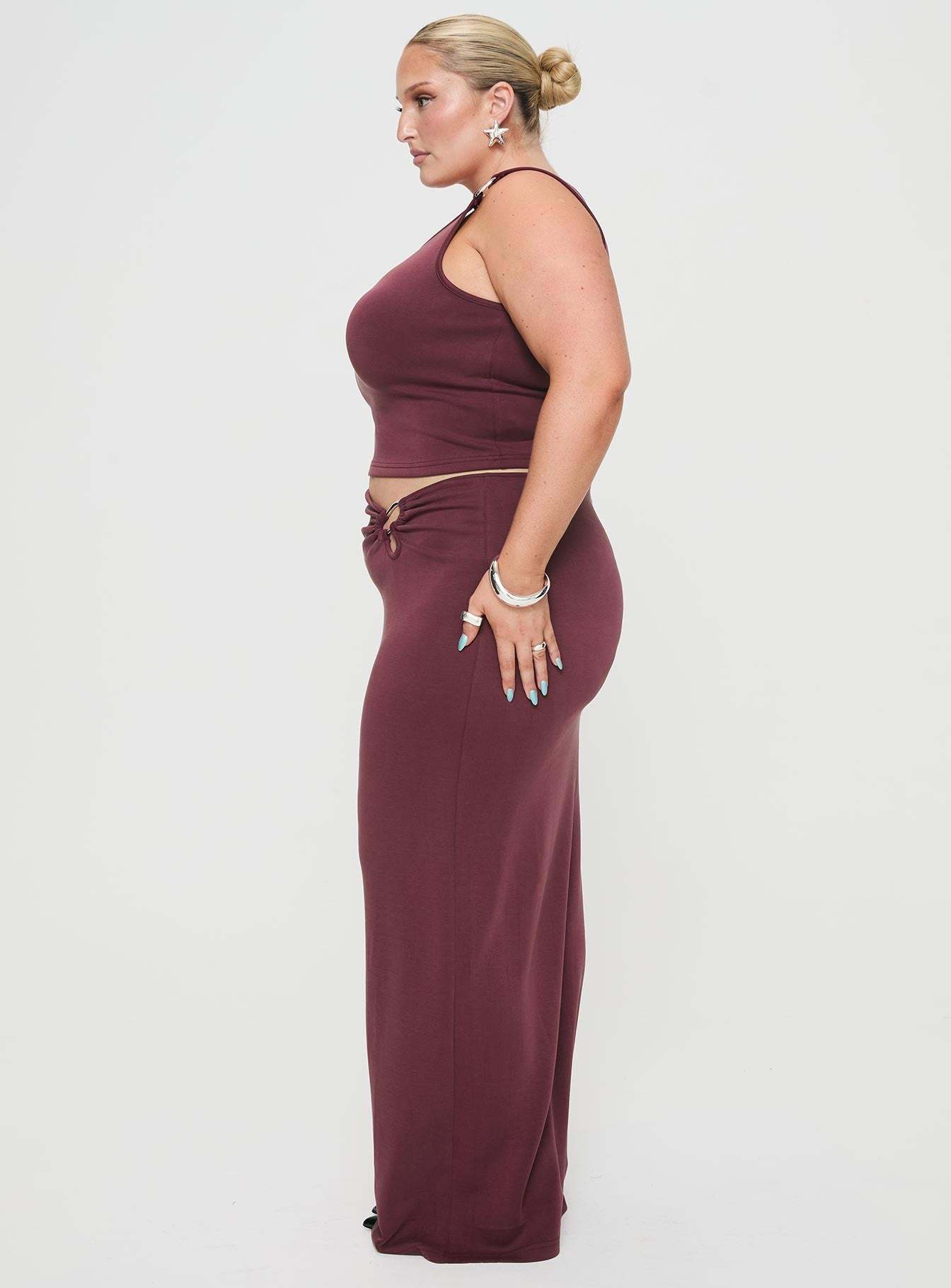 Whiley Maxi Skirt Mauve Curve
