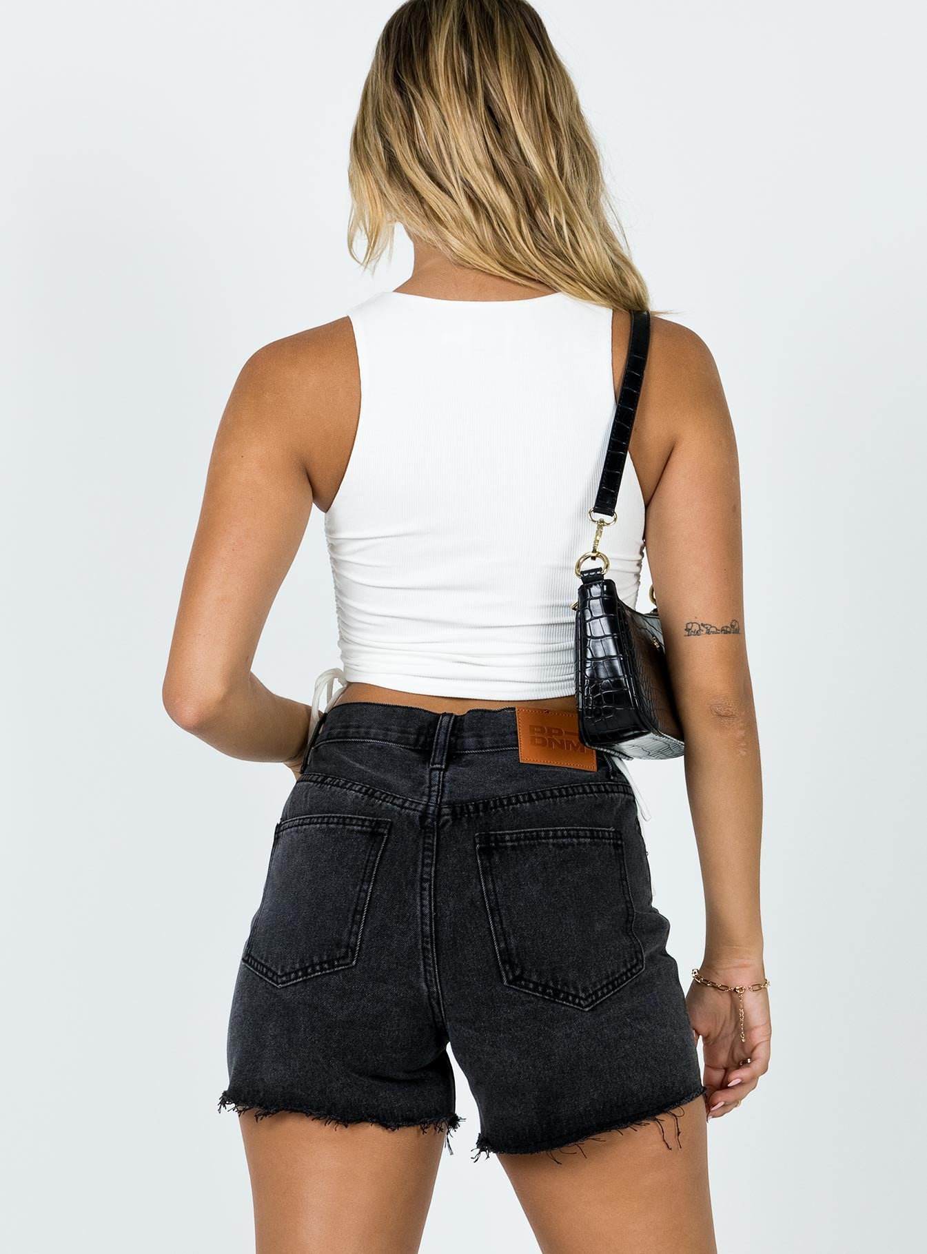 Xena Denim Shorts Black