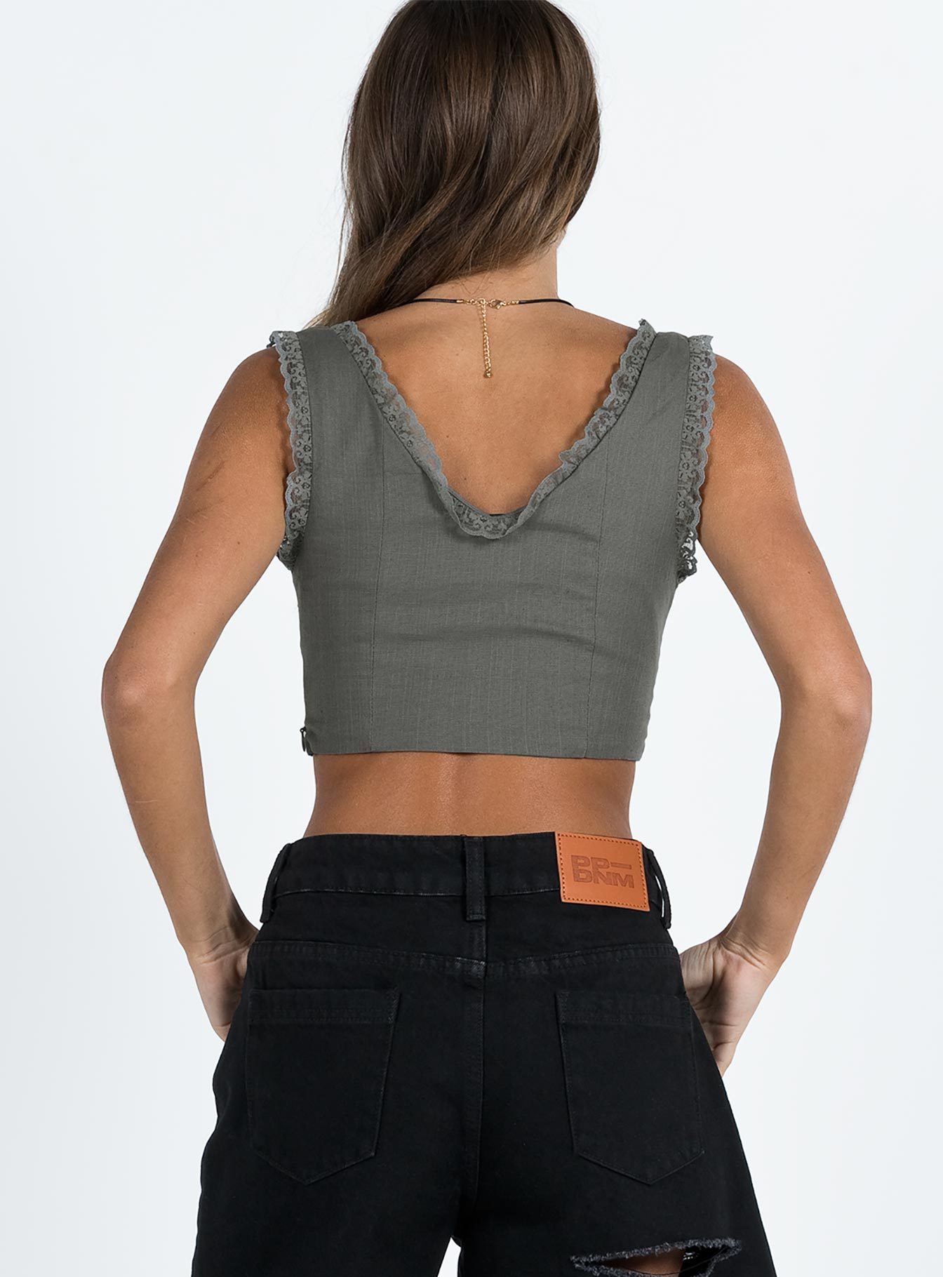 Scarlett Top Slate Grey
