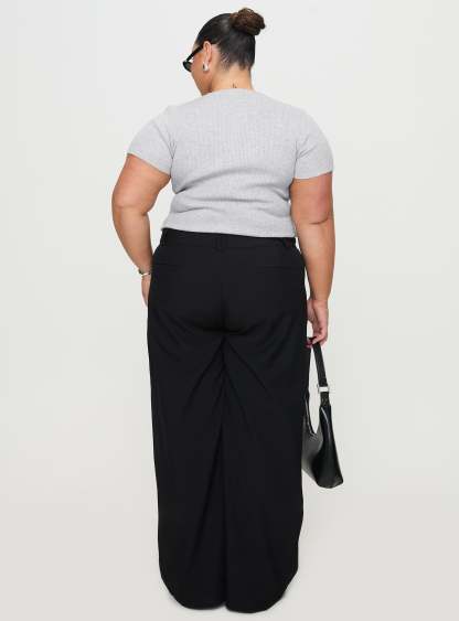 Sallon Low Rise Pants Black