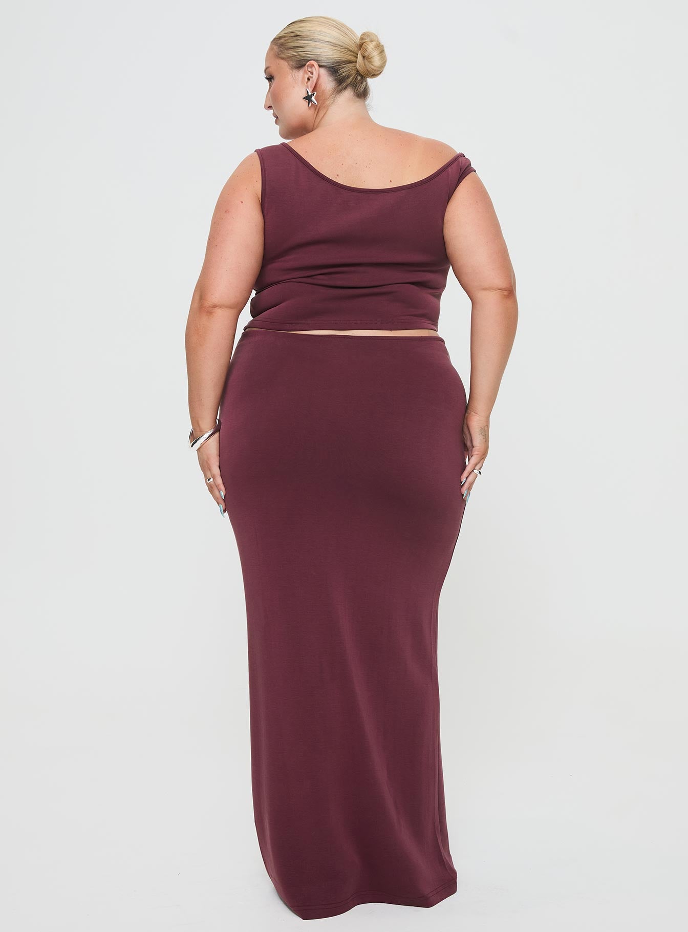 Whiley Maxi Skirt Mauve Curve