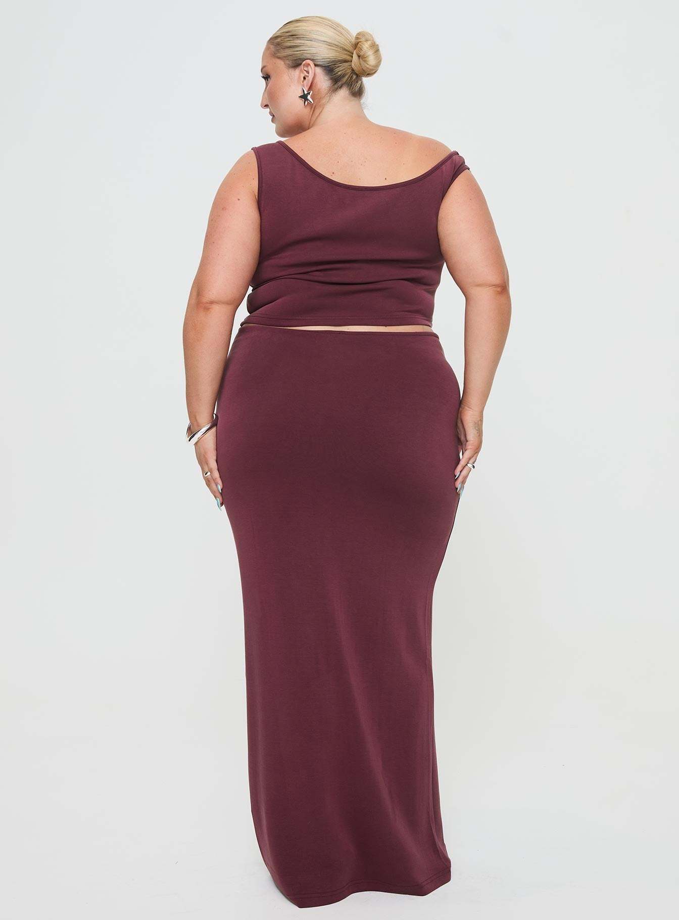 Whiley Maxi Skirt Mauve Curve