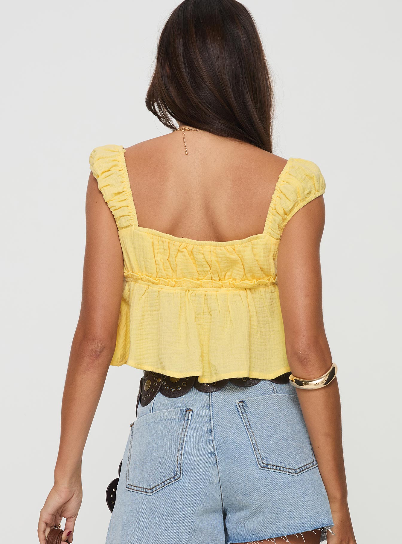 Contardo Short Sleeve Top Yellow