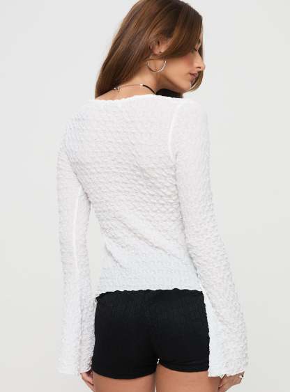 Lucky Stars Knit Top Cream
