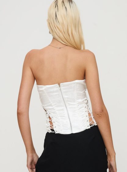 Mochi Corset Top White