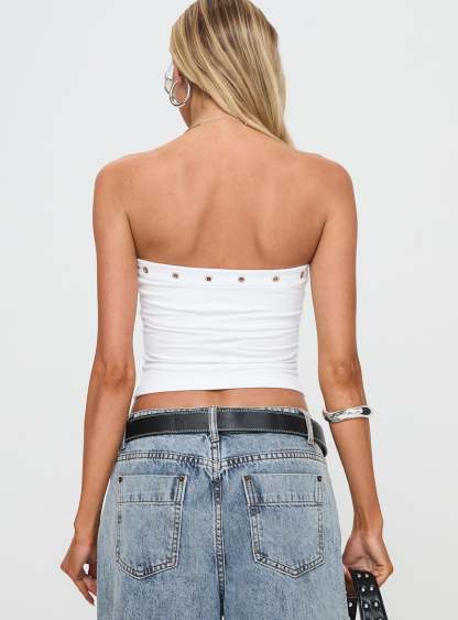 Mayuk Strapless Top White
