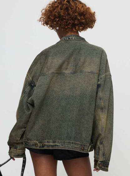 Kier Oversized Jacket Denim Antique Wash