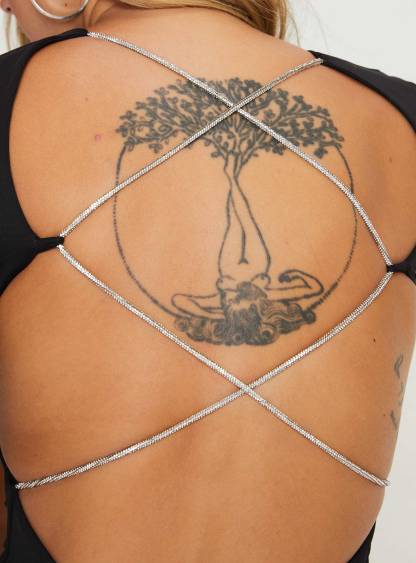 Verisha Long Sleeve Mini Dress Black