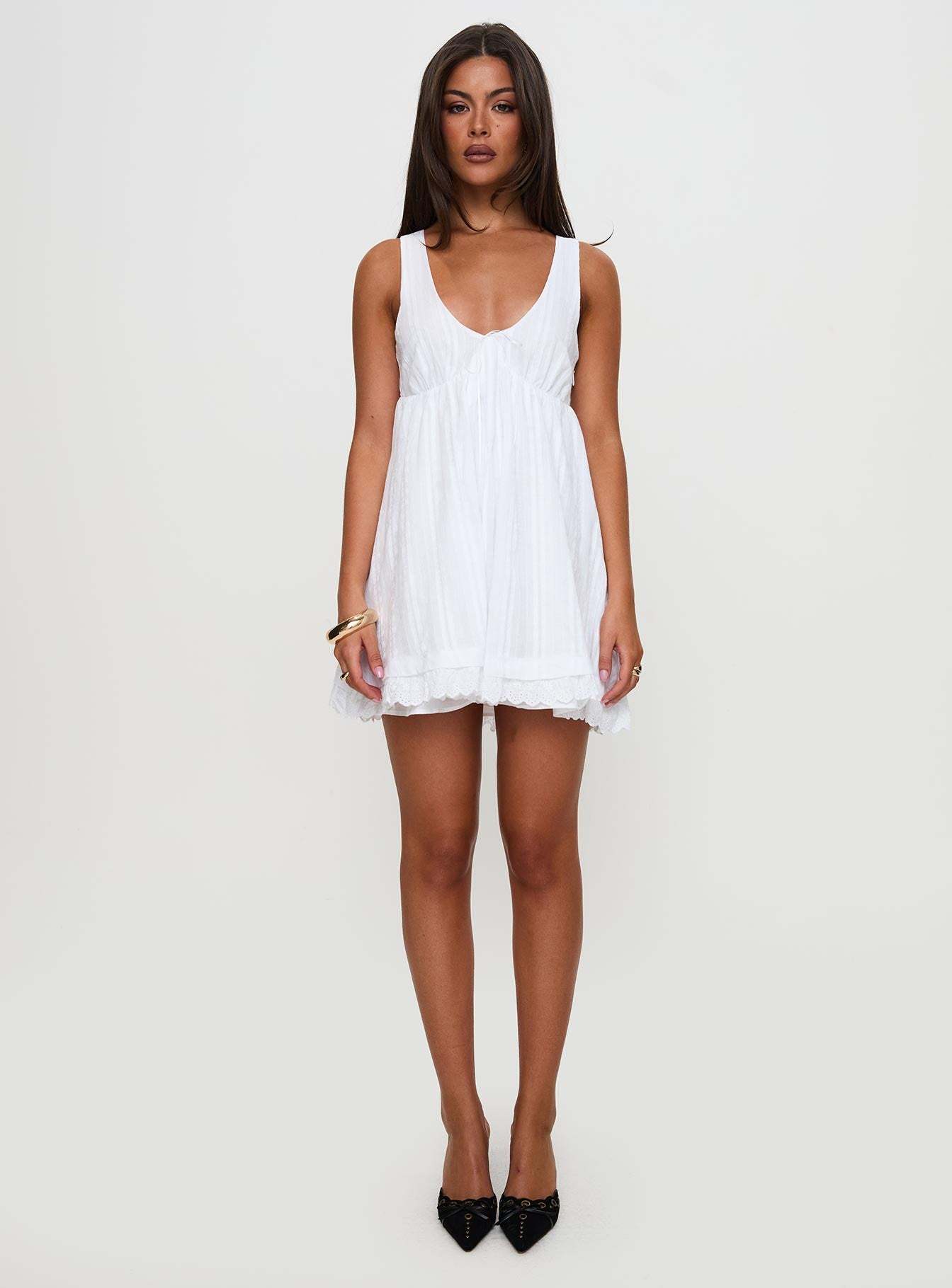 Nelty Mini Dress White