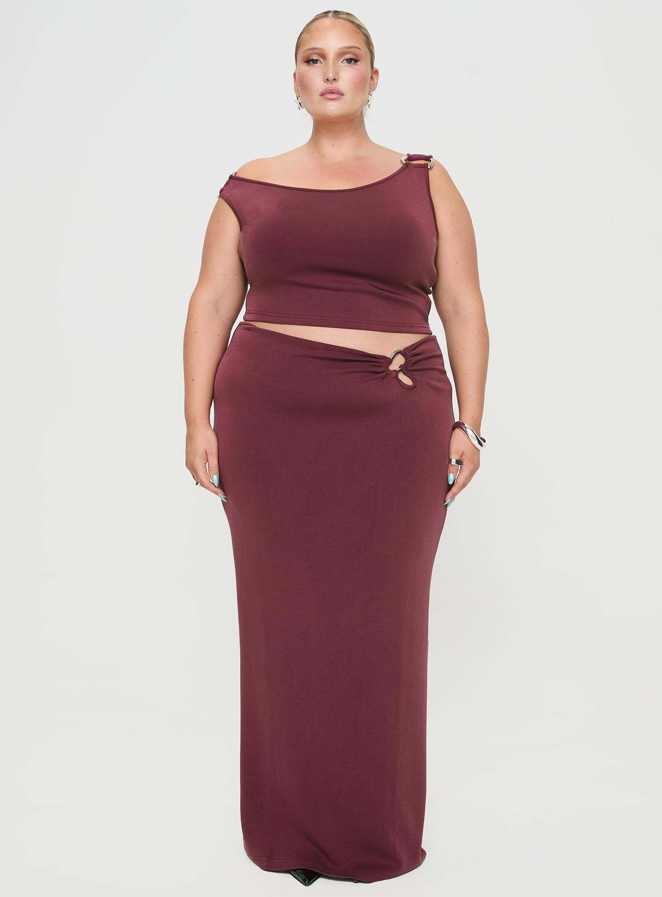 Whiley Maxi Skirt Mauve Curve