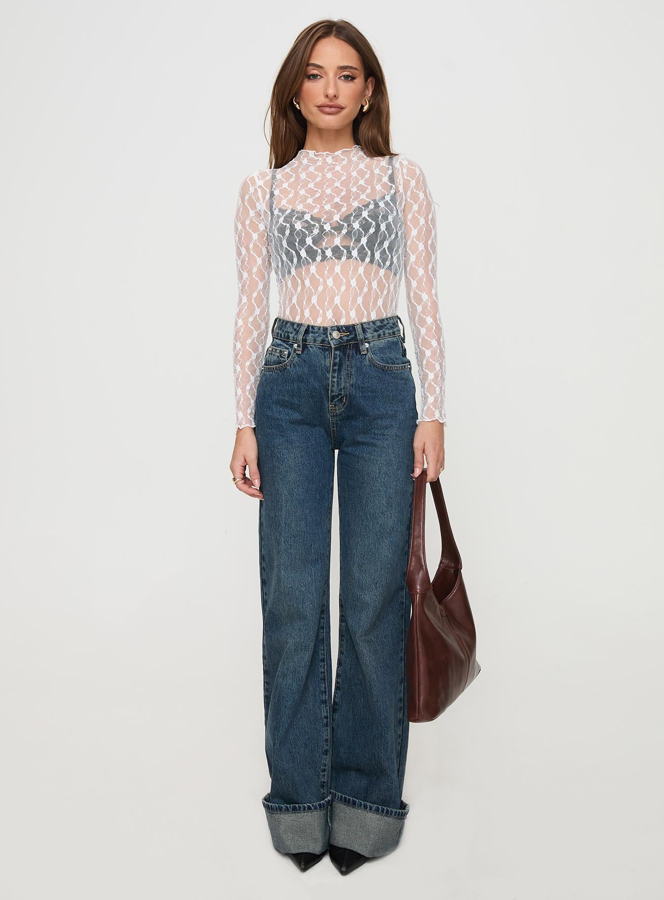 Liedman Long Sleeve Bodysuit White