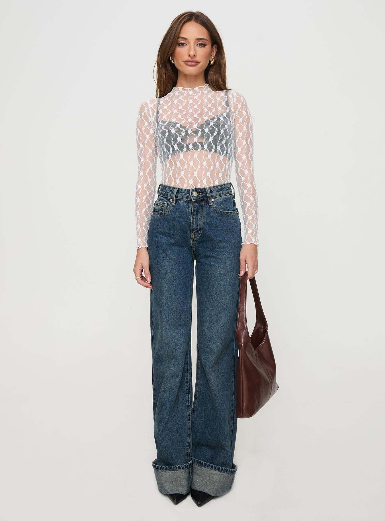 Liedman Long Sleeve Bodysuit White