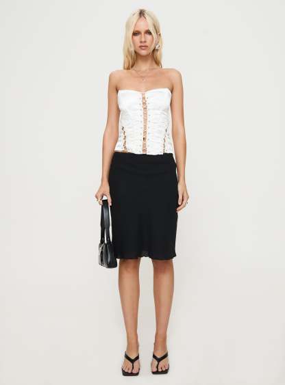 Mochi Corset Top White