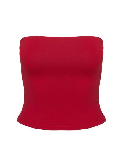 Aurorah Strapless Top Red