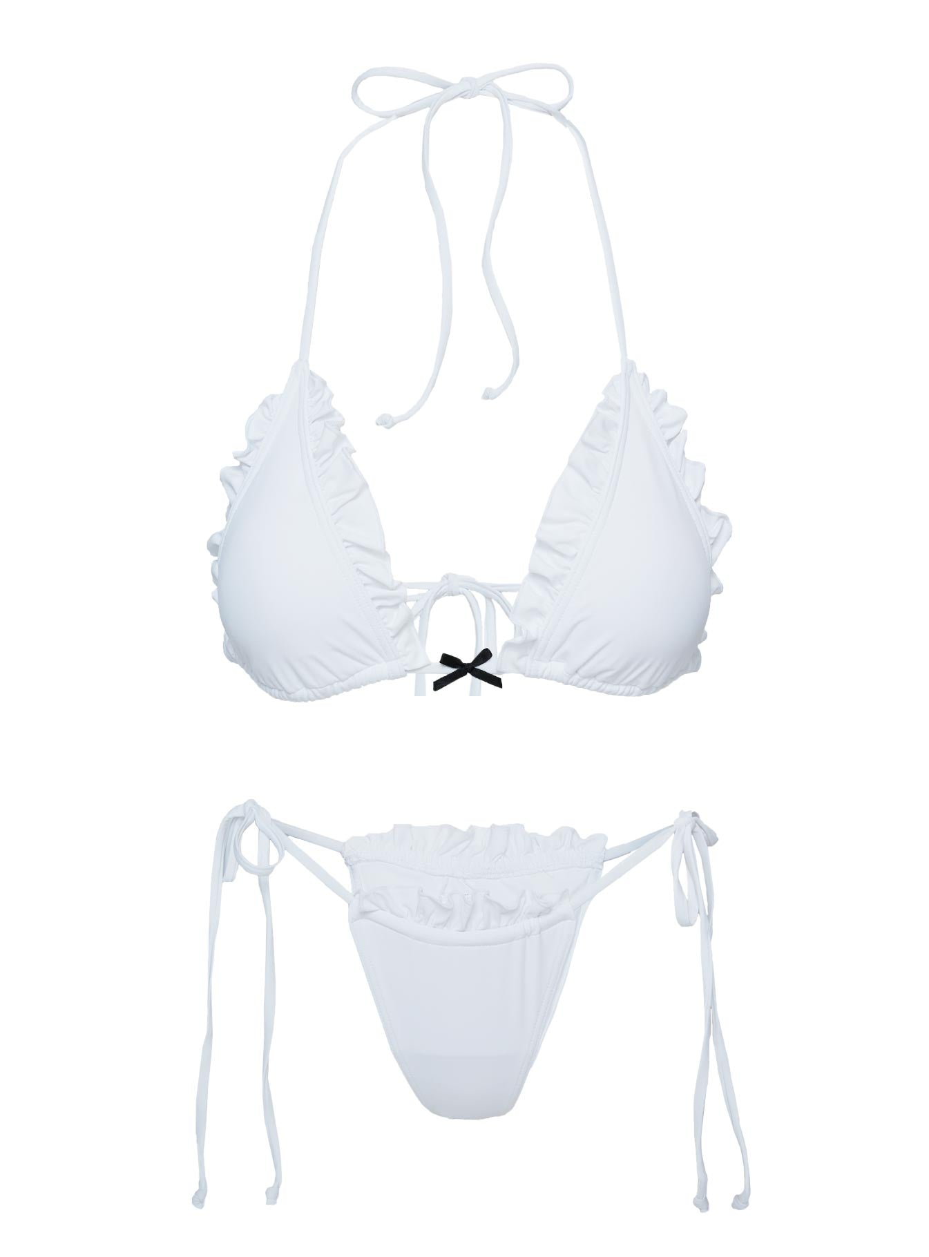 Light Ray Bikini Bottoms White
