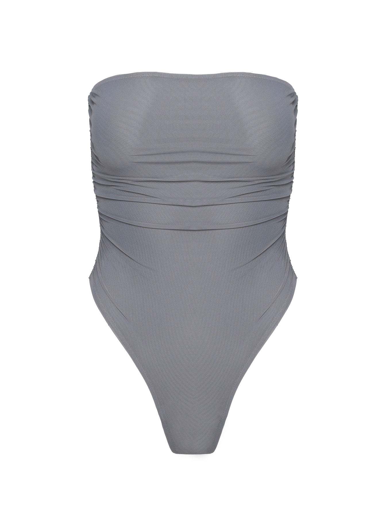 Pauli Strapless Bodysuit Haze Blue