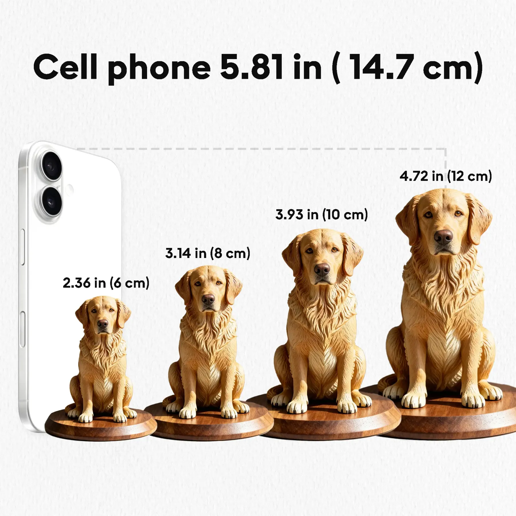 Personalized Highly Realistic Full-Color 3D Pet Dog Cat Statue