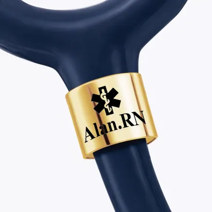 Personalized Stethoscope Name Tag with Pattern for Nurses Doctors Medical Staff