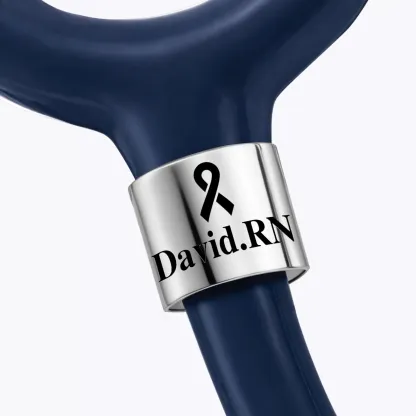 Personalized Stethoscope Name Tag with Pattern for Nurses Doctors Medical Staff
