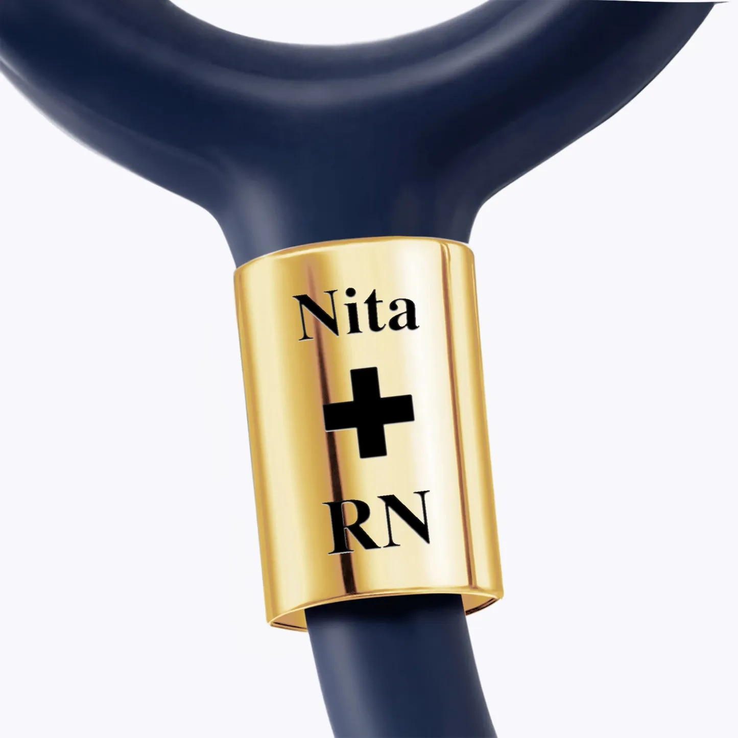 Personalized Stethoscope Name Tag with Pattern and Title for Nurses Doctors Medical Staff