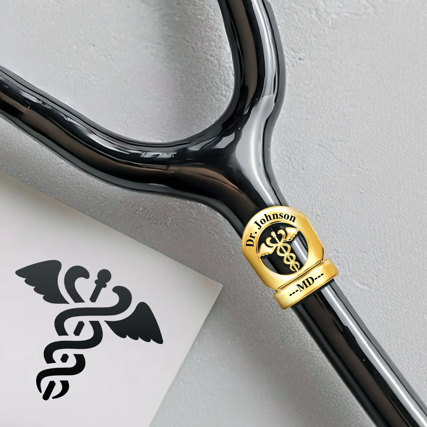 Custom Stethoscope Name Tag with Pattern for Nurses Doctors Medical Staff