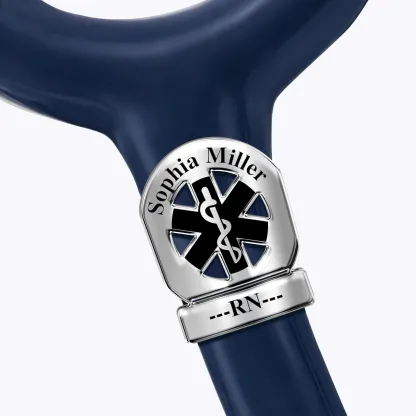 Custom Stethoscope Name Tag with Pattern for Nurses Doctors Medical Staff