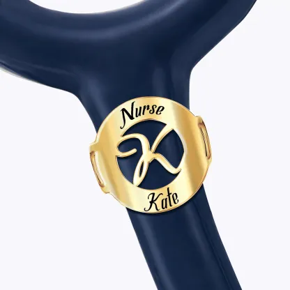 Custom Stethoscope Name Tag with  1-3 Intials for Nurses Doctors Medical Staff