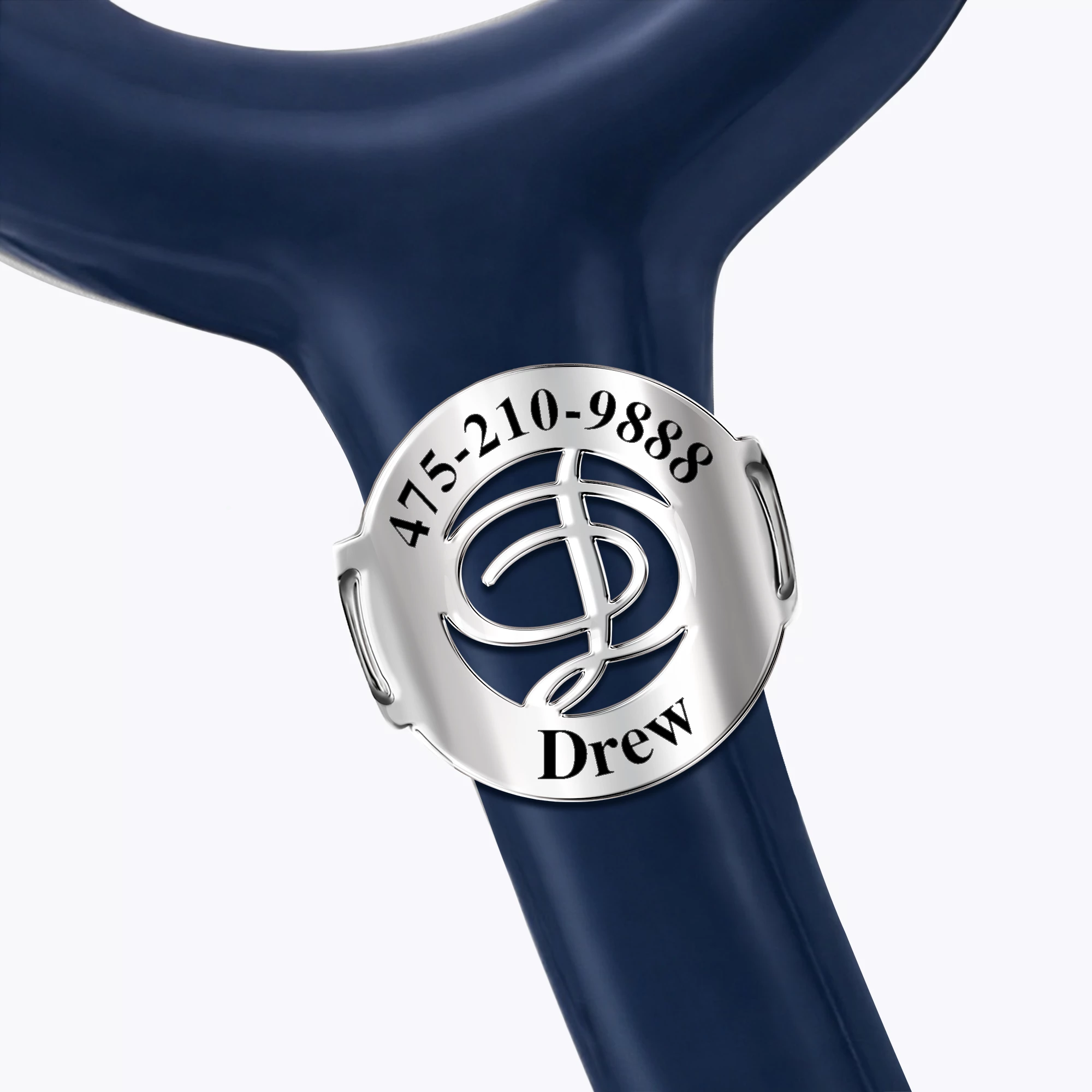 Custom Stethoscope Name Tag with  1-3 Intials for Nurses Doctors Medical Staff