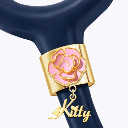 Custom Birth Flower  Name Tag