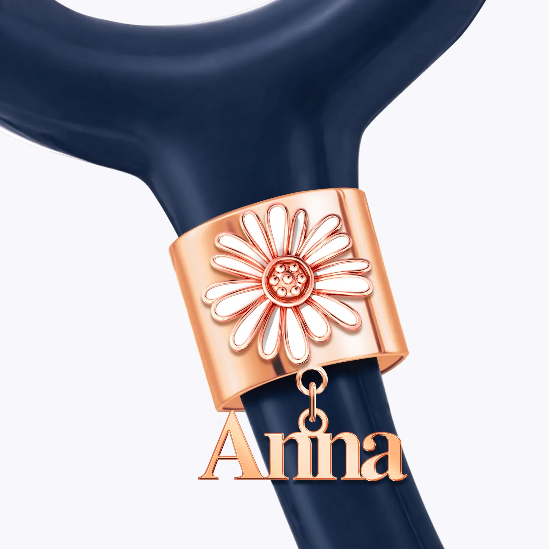 Custom Birth Flower  Name Tag