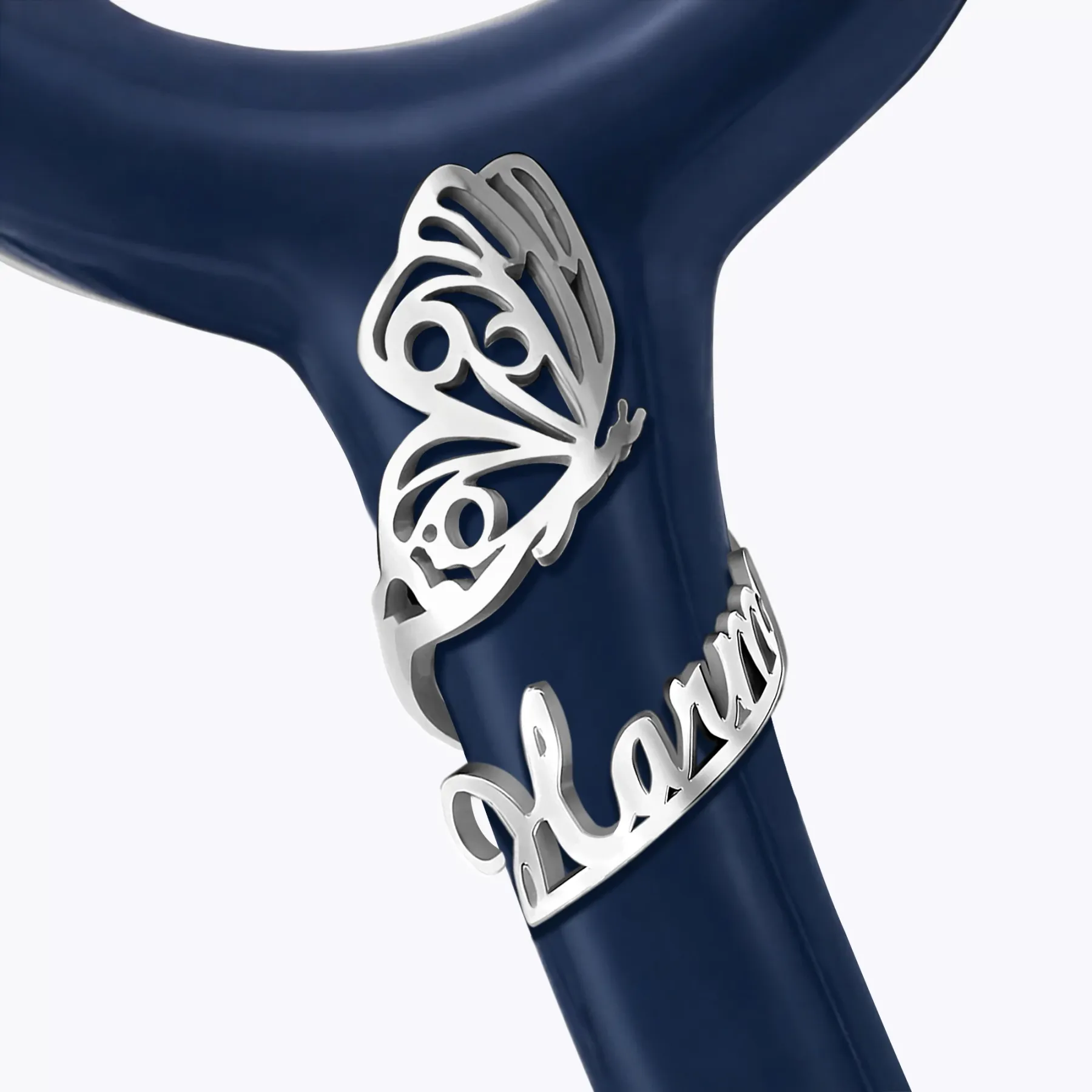 Custom Stethoscope Name Tag with Butterfly for Nurses Doctors Medical Staff