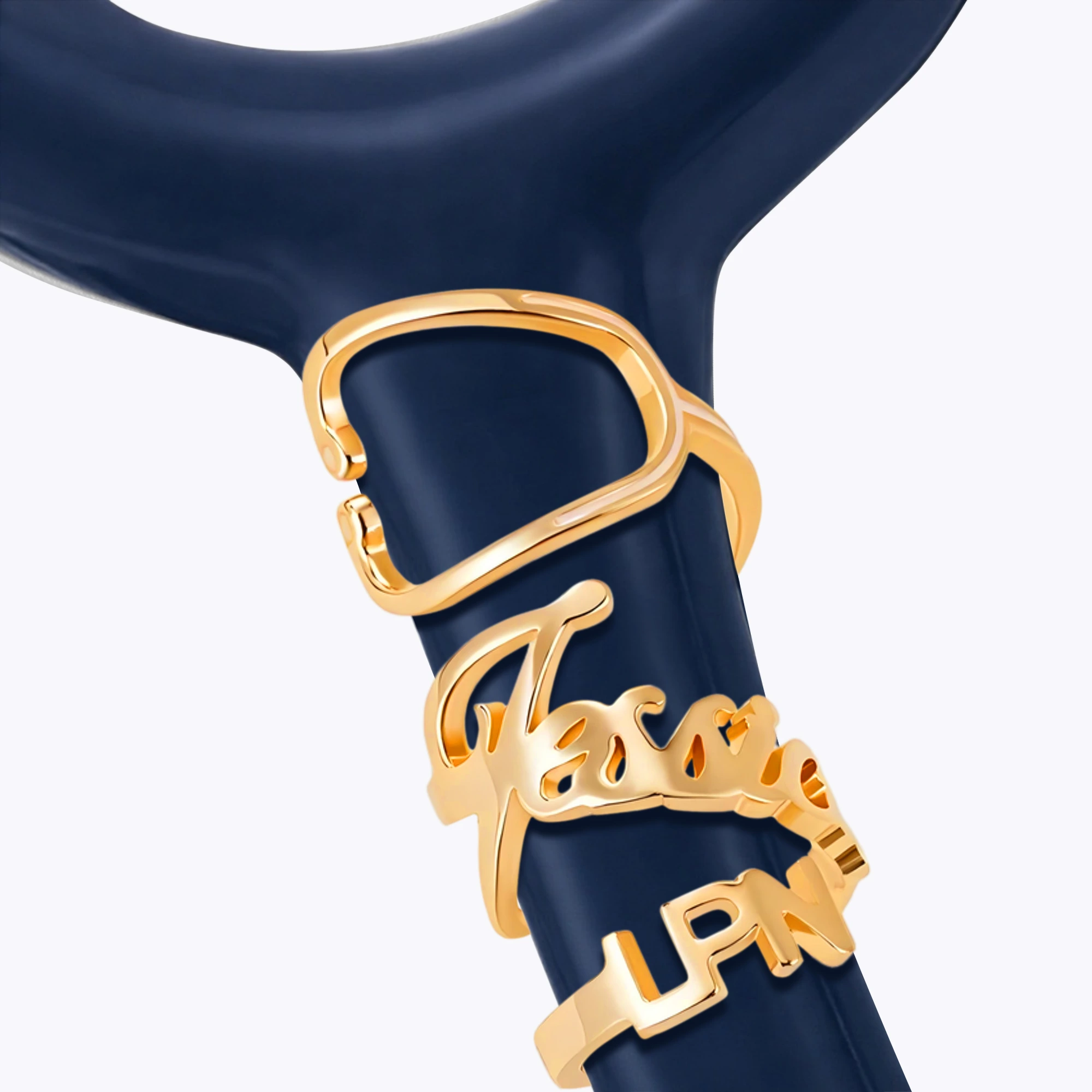 Custom Stethoscope Name Tag with Stethoscope Shape and Title