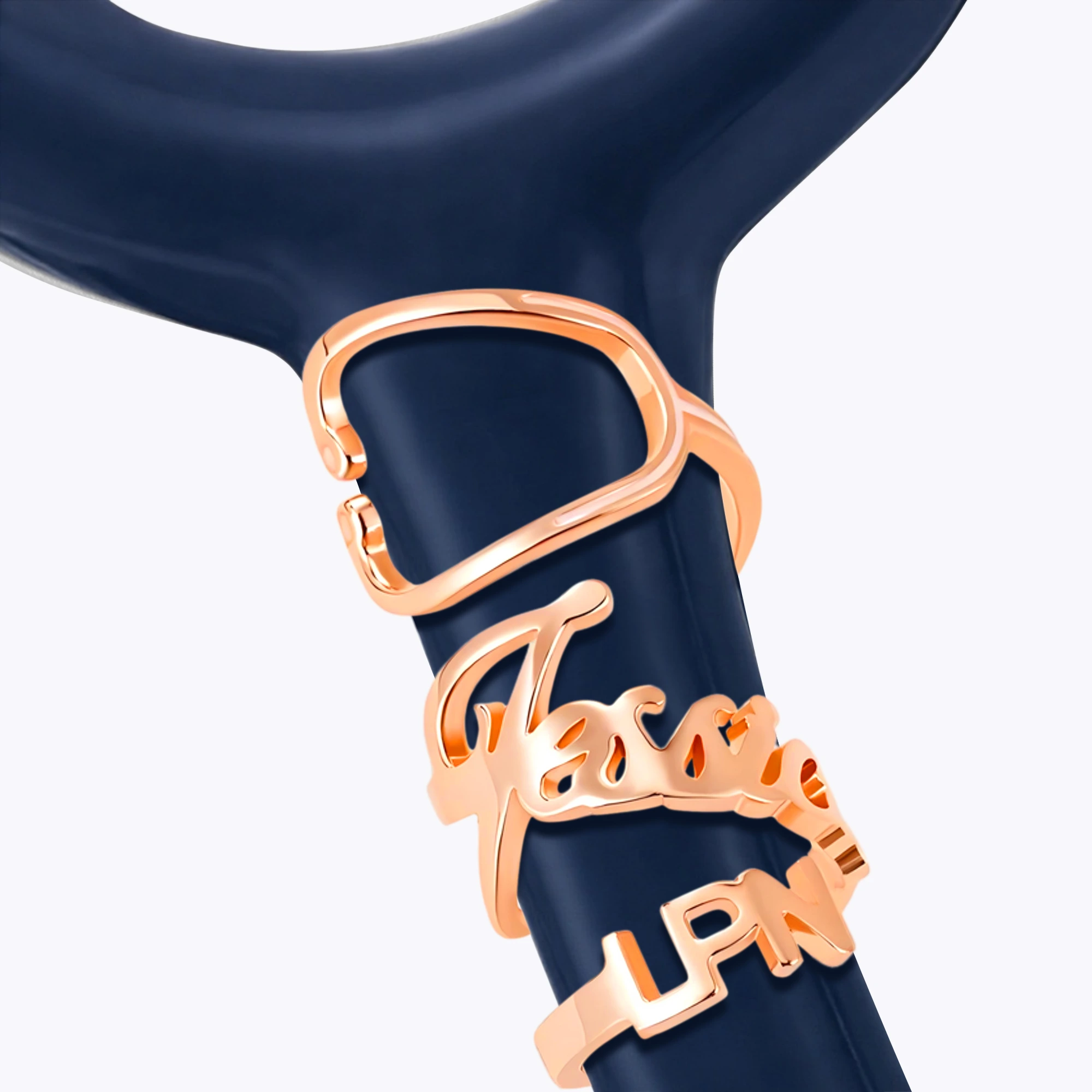 Custom Stethoscope Name Tag with Stethoscope Shape and Title