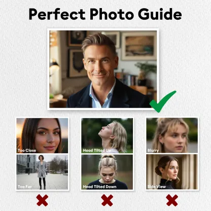 Personalized Highly Realistic Full-Color 3D Bust Figurine