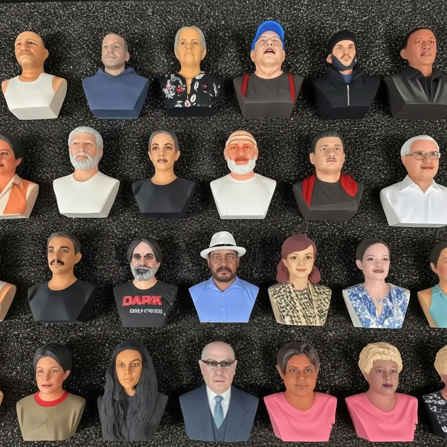 Personalized Highly Realistic Full-Color 3D Bust Figurine