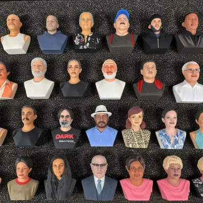 Personalized Highly Realistic Full-Color 3D Bust Figurine