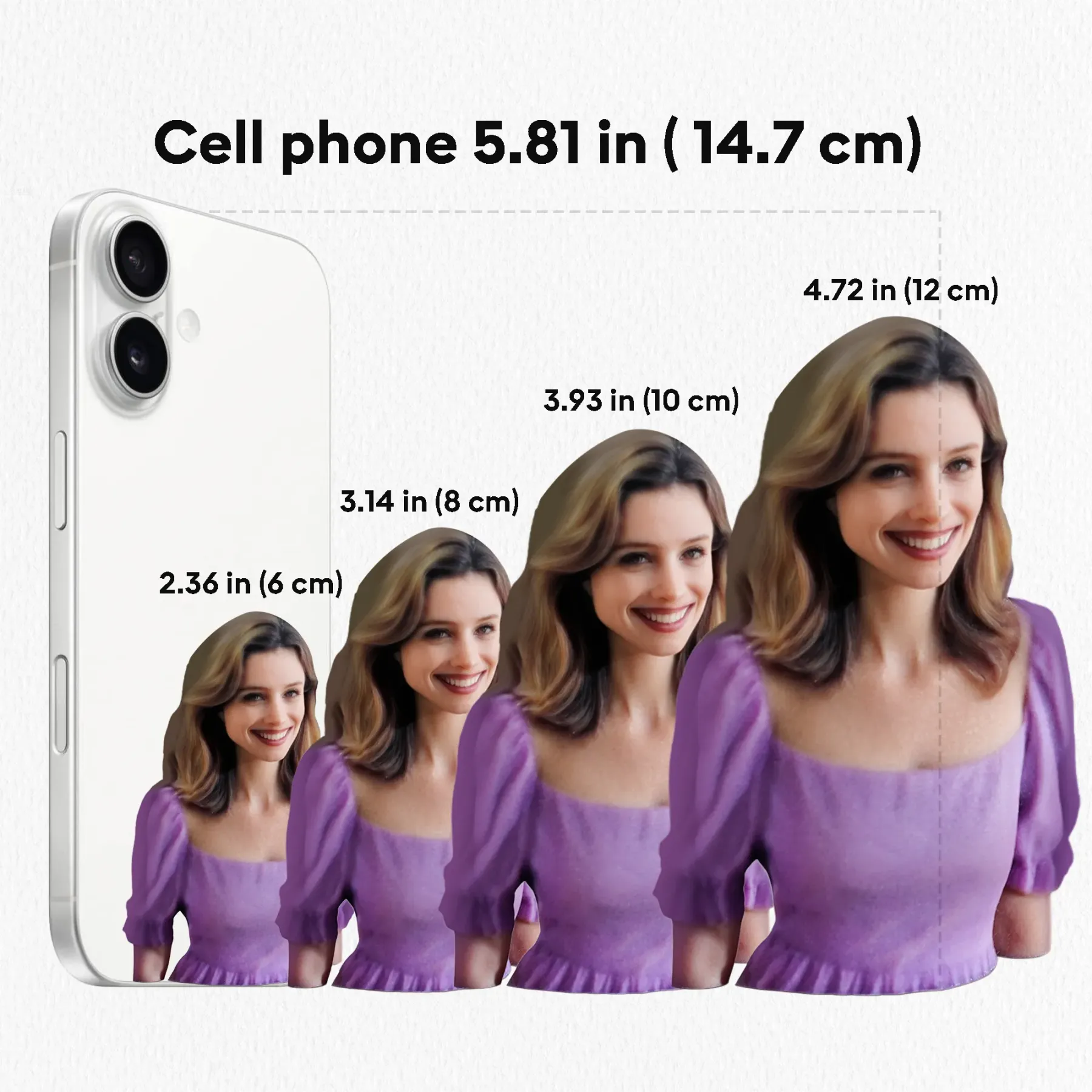 Personalized Highly Realistic Full-Color 3D Bust Figurine