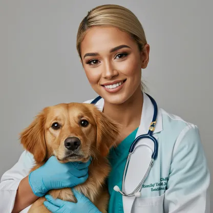 Custom Stethoscope Name Tag with Dog Cat Pet Face for Nurses Doctors Medical Staff