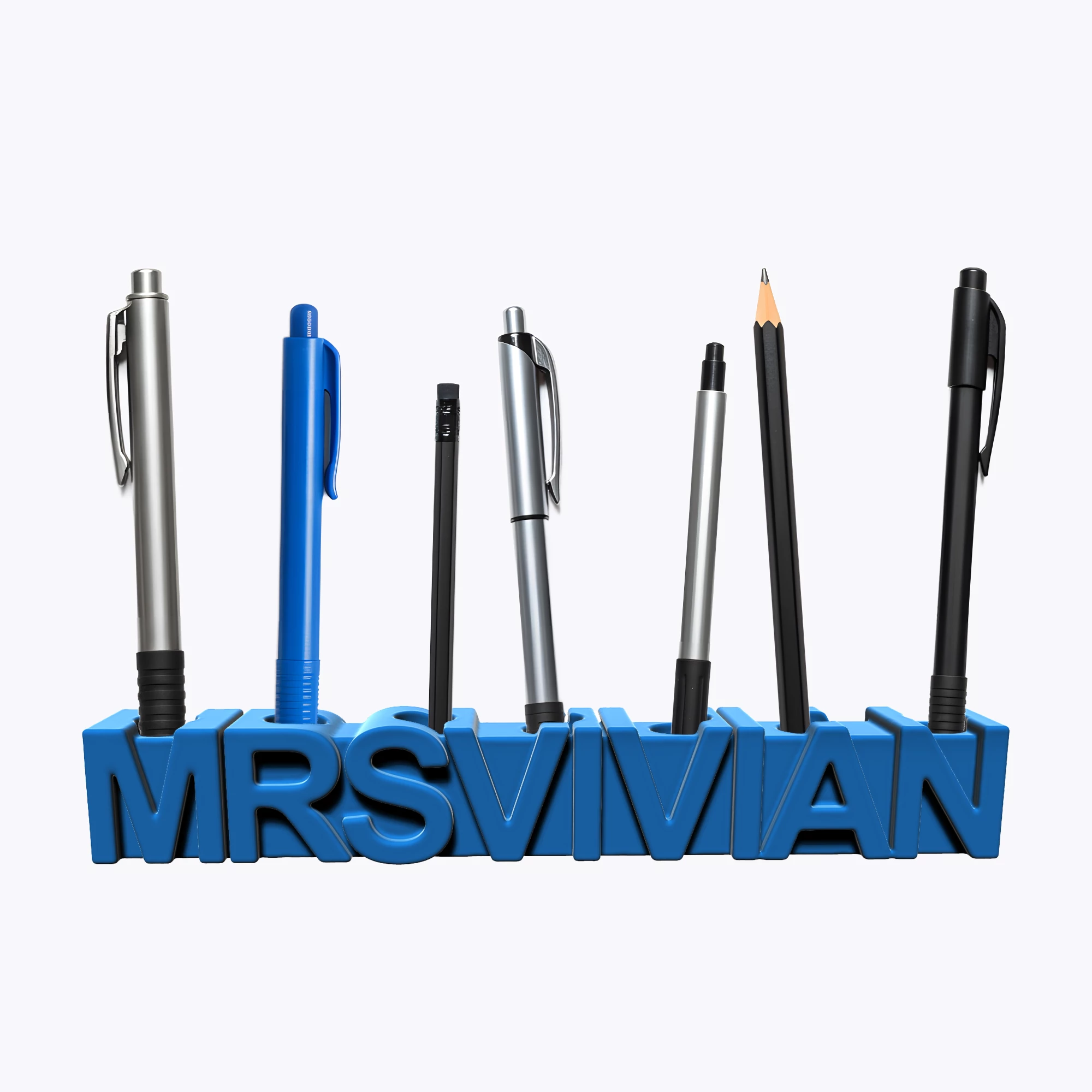 Personalized 3D Printed Name Pen Holder
