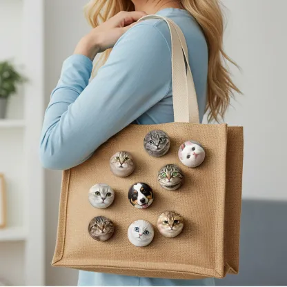 Custom Cat Dog Pet Soft-Touch Plush Pins