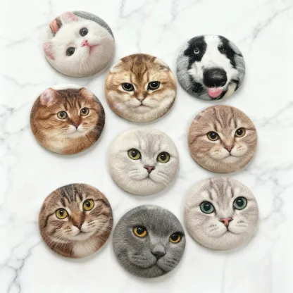 Custom Cat Dog Pet Soft-Touch Plush Pins