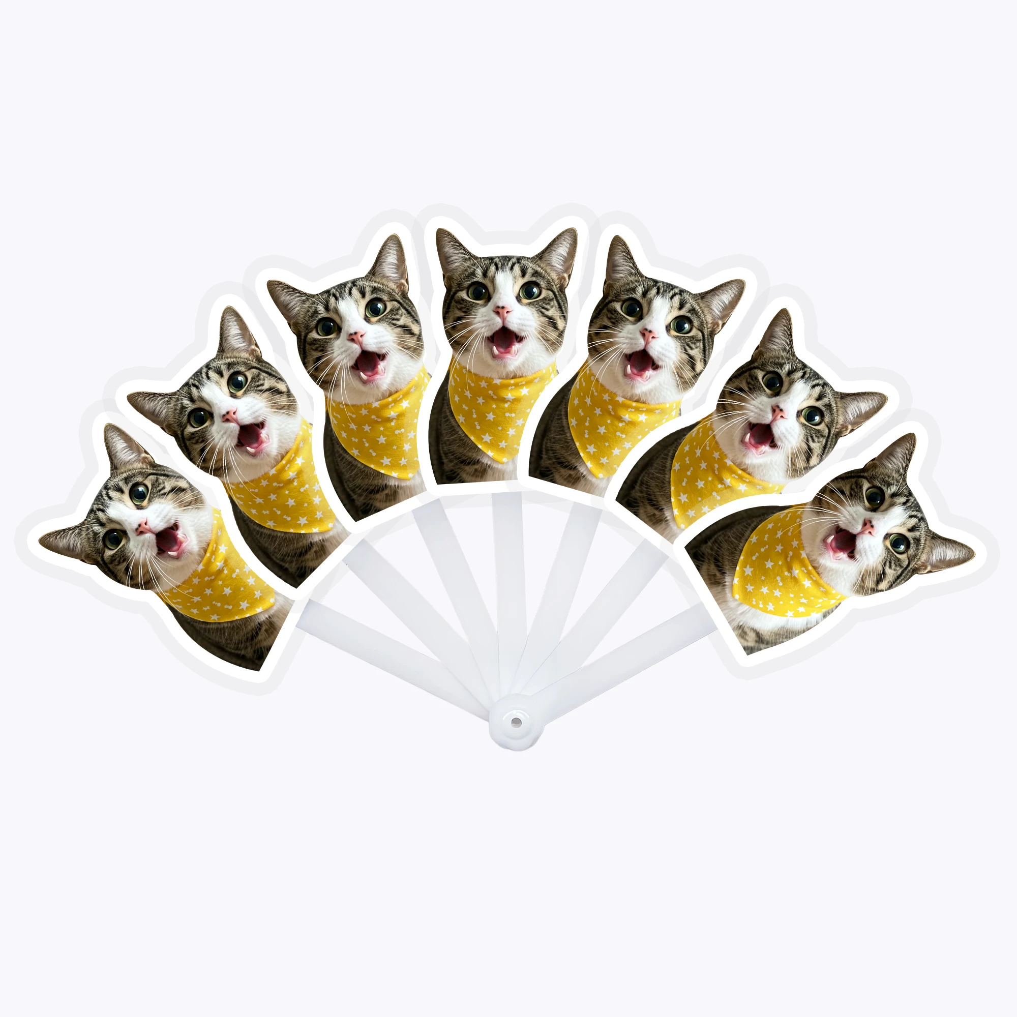 Custom Dog Cat Pet Foldable Handheld Fans