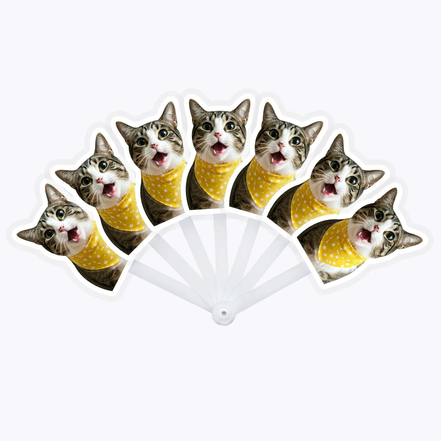 Custom Dog Cat Pet Foldable Handheld Fans