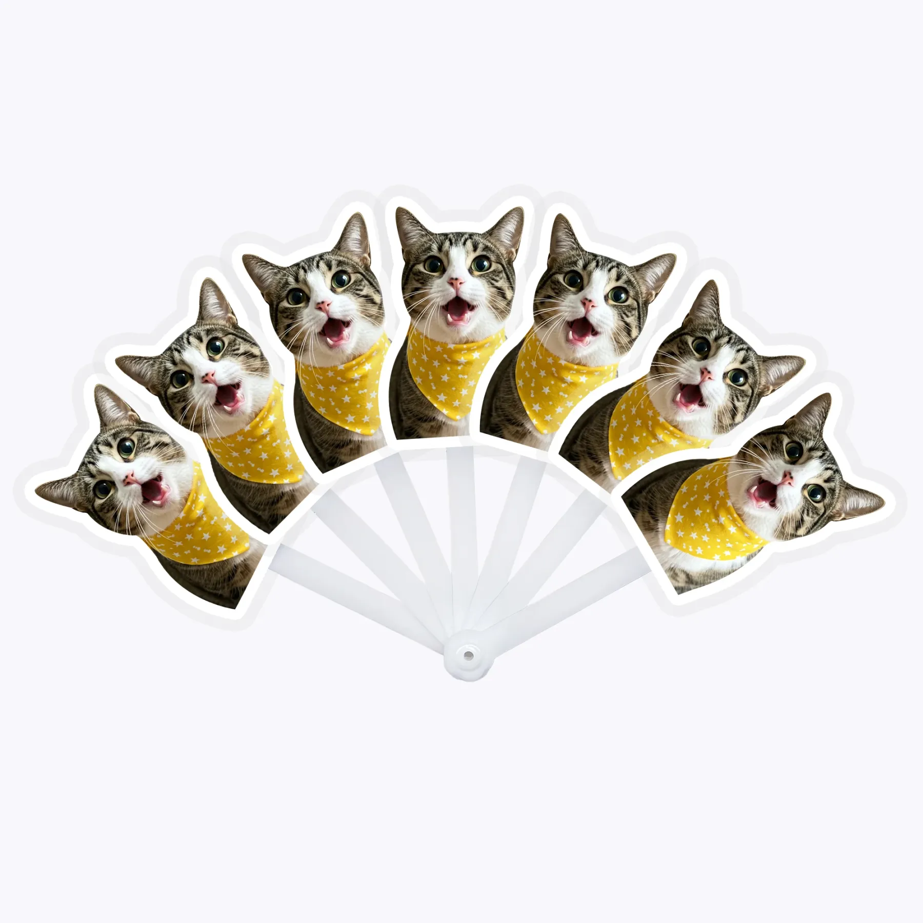 Custom Dog Cat Pet Foldable Handheld Fans