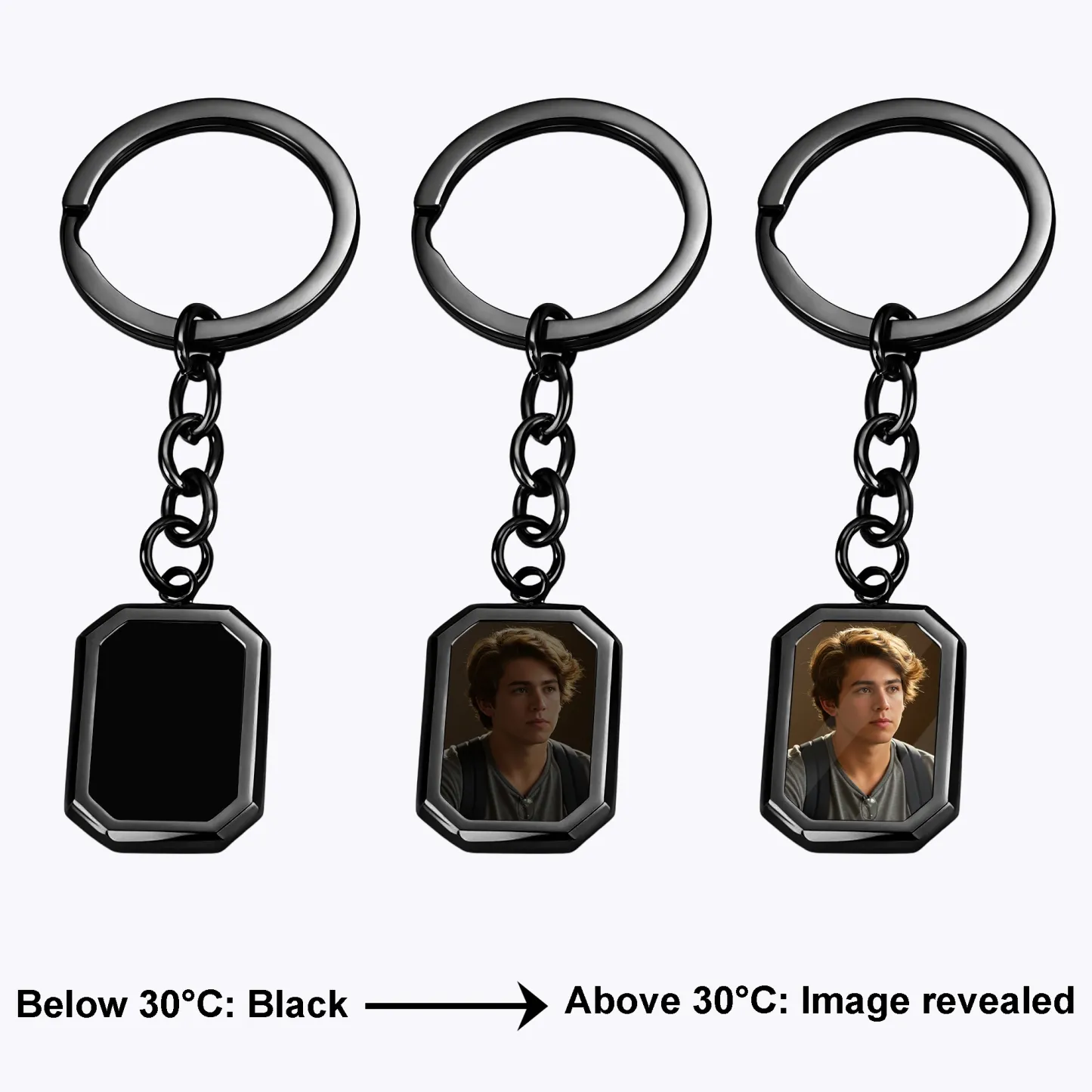 Custom Photo Heat Activated Keychain