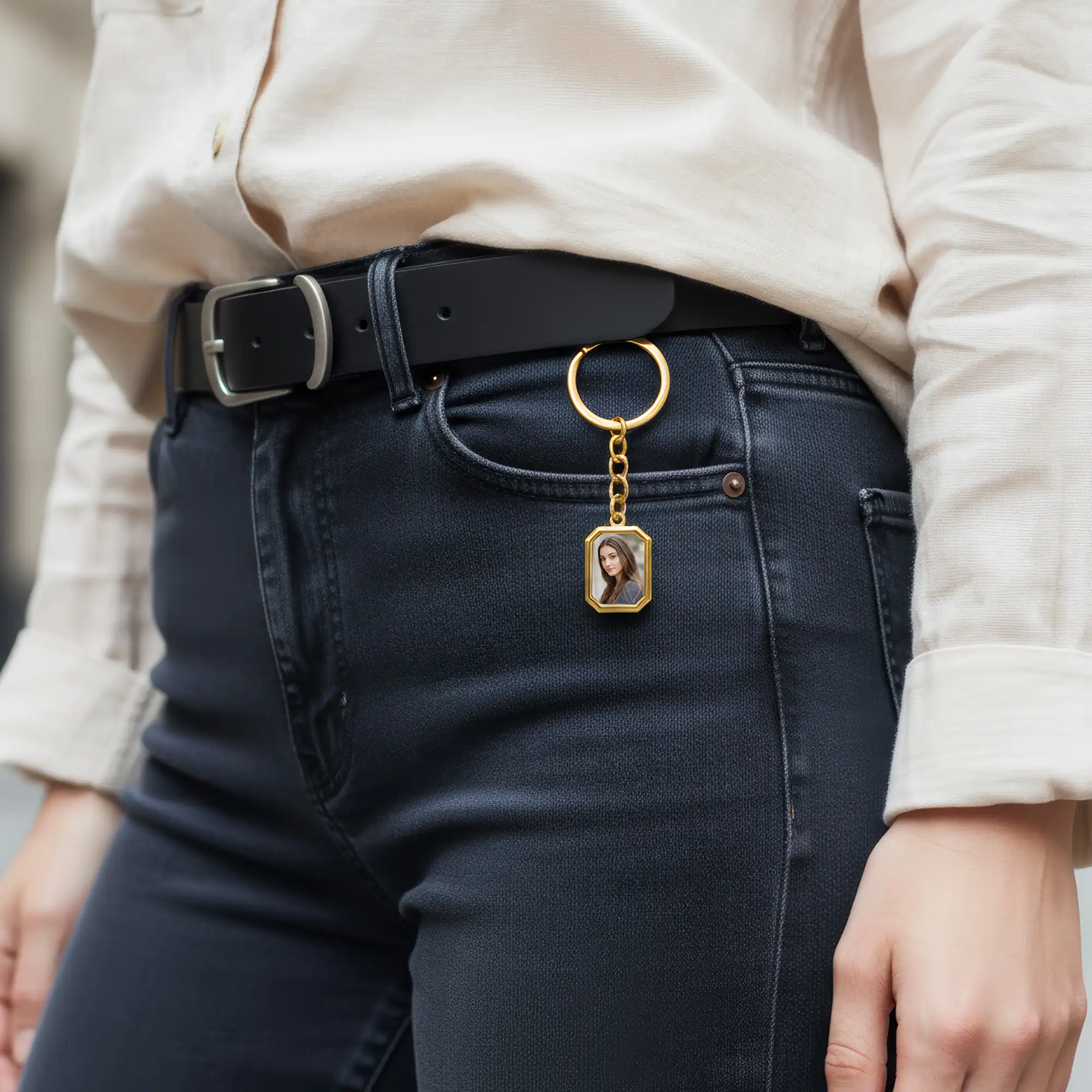 Custom Photo Heat Activated Keychain