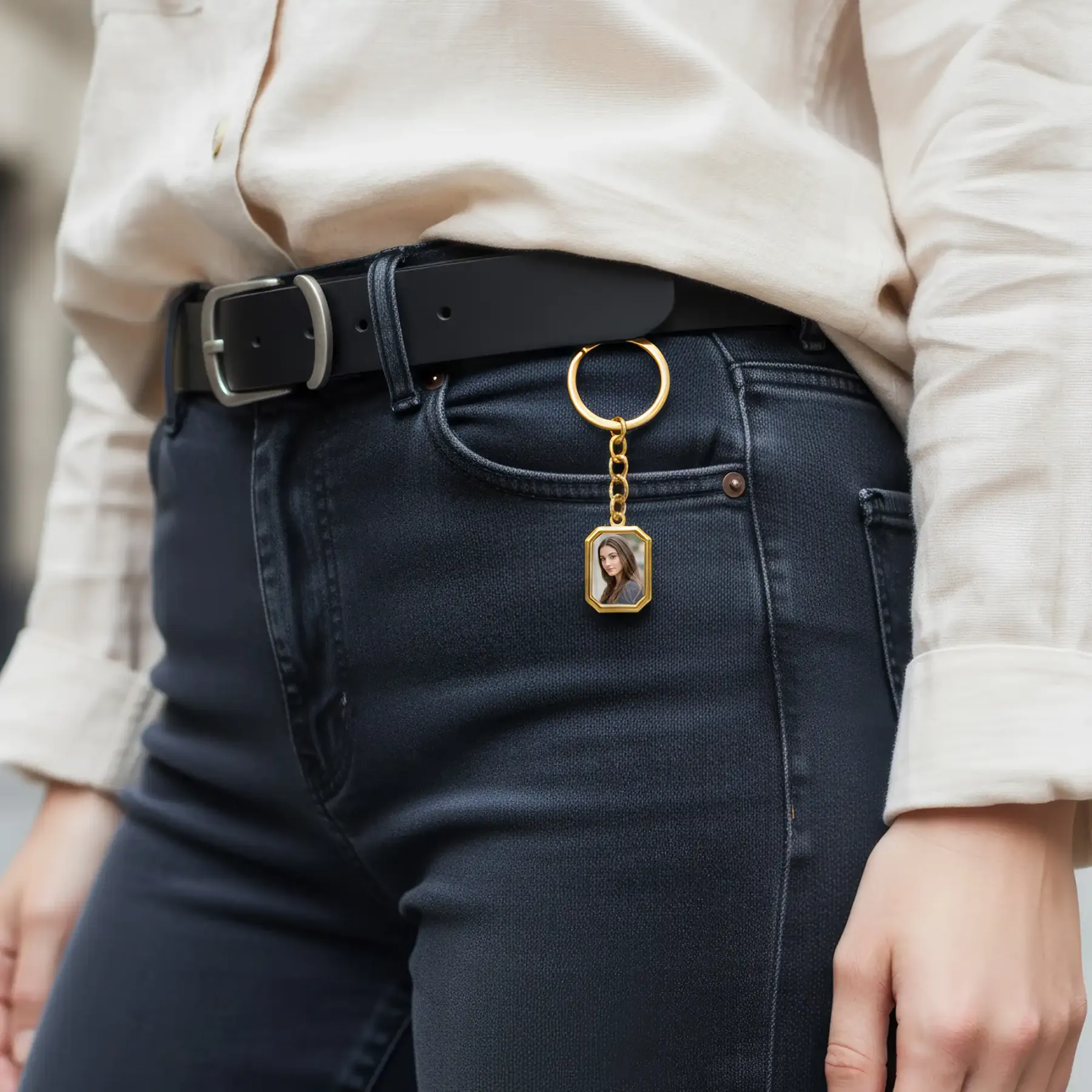 Custom Photo Heat Activated Keychain