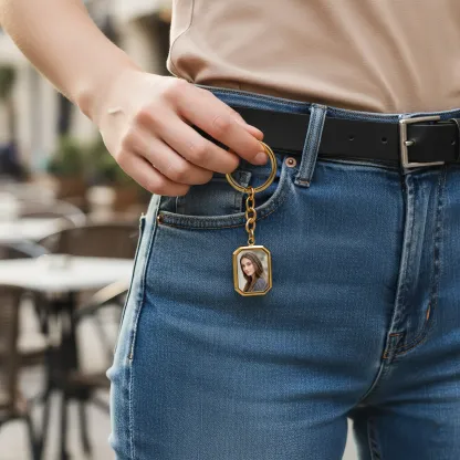 Custom Photo Heat Activated Keychain